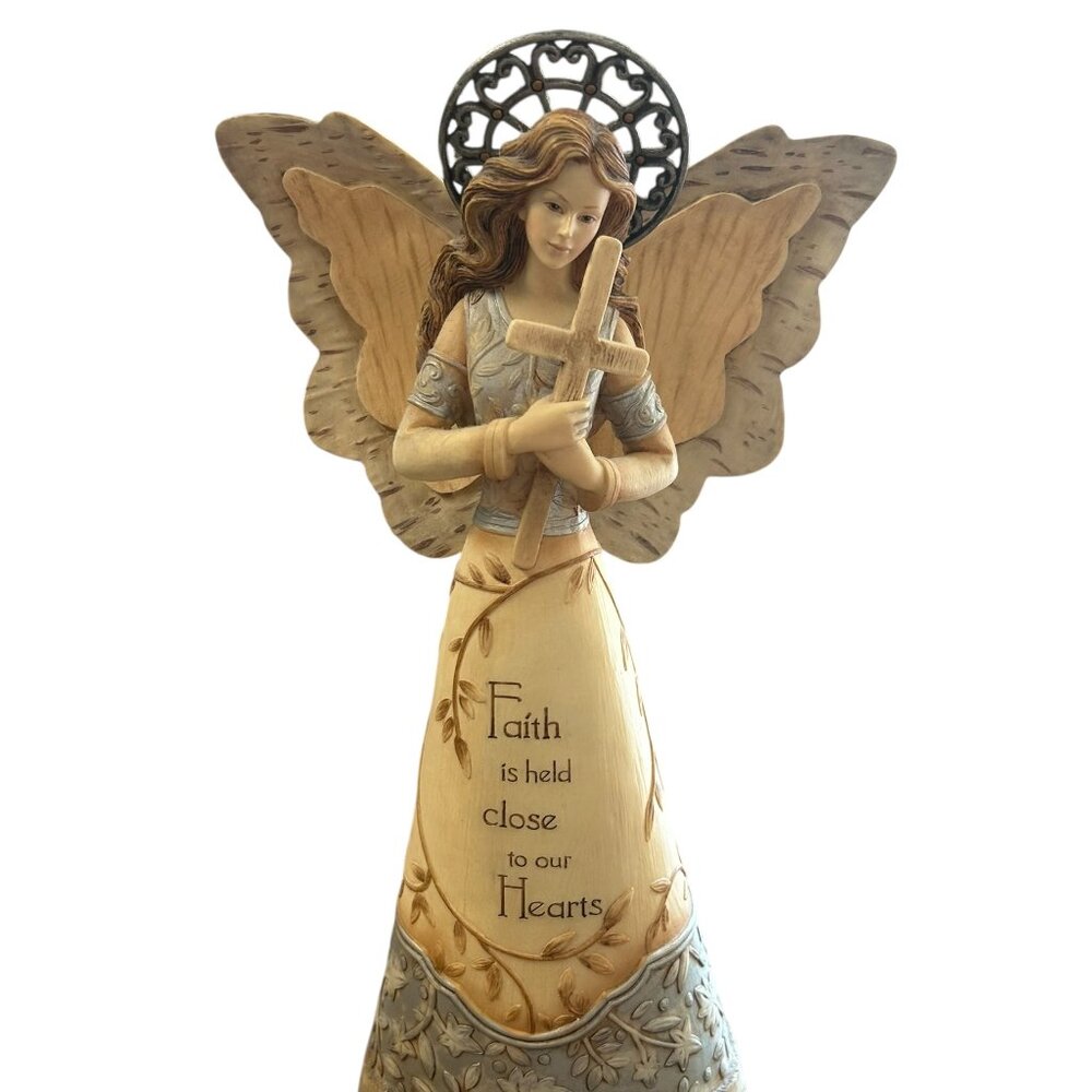 Elements Resin Tall Angel Barbara McDonald Faith Figurine